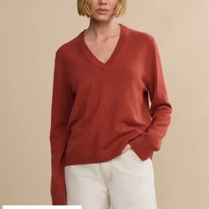 Jenni Kayne Flynn Cashmere Sweater in Sienna size XS